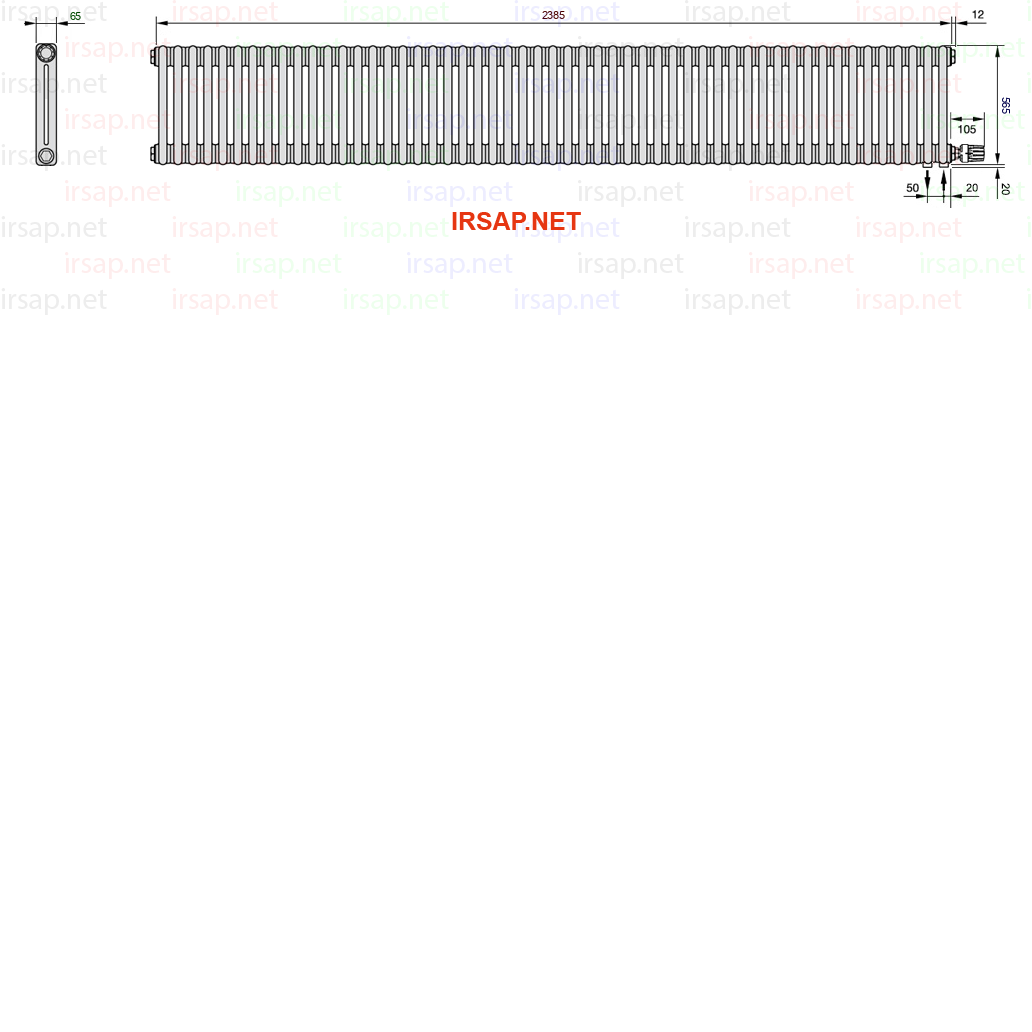 Радиатор IRSAP Tesi 20565/53 T26 CL 01